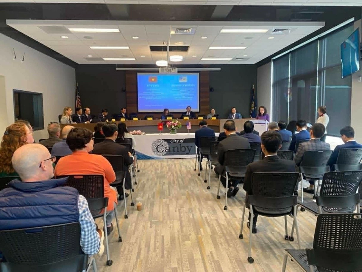 Thúc đẩy hợp tác địa phương Việt Nam-Mỹ: Bắc Ninh và TP. Canby bang Oregon mở rộng hành lang hợp tác kinh tế, thương mại, nông nghiệp công nghệ cao Thúc đẩy hợp tác địa phương Việt Nam-Mỹ: Bắc Ninh và TP. Canby bang Oregon mở rộng hành lang hợp tác kinh tế, thương mại, nông nghiệp công nghệ cao