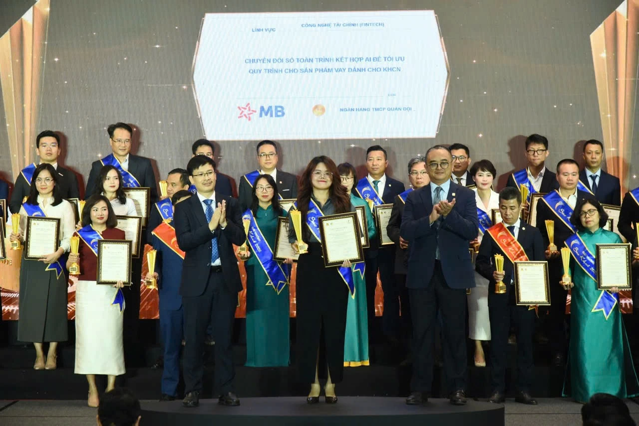 Sản phẩm Cấp vốn thông minh của MB Bank nhận giải Sao Khuê 2026.