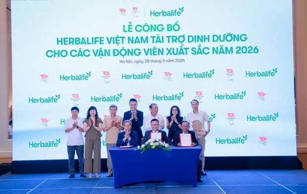 Herbalife Việt Nam tiếp tục tài trợ sản phẩm dinh dưỡng cho các vận động viên xuất sắc Việt Nam năm 2026