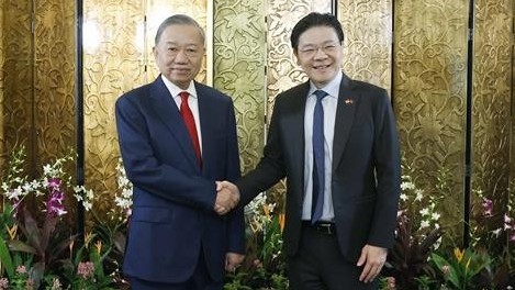Tổng Bí thư, Chủ tịch nước Tô Lâm hội đàm với Thủ tướng Singapore Lawrence Wong