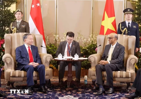 Tổng Bí thư, Chủ tịch nước Tô Lâm hội đàm với Tổng thống Singapore Tharman Shanmugaratnam Tổng Bí thư, Chủ tịch nước Tô Lâm hội đàm với Tổng thống Singapore Tharman Shanmugaratnam
