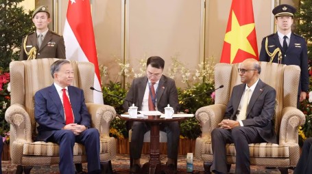 Tổng Bí thư, Chủ tịch nước Tô Lâm hội đàm với Tổng thống Singapore Tharman Shanmugaratnam