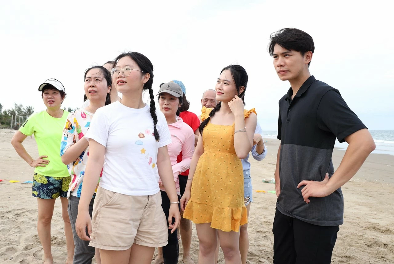 anh Kiều Thanh Hiếu trong chương trình gặp mặt, trao đổi dành cho người lao động 