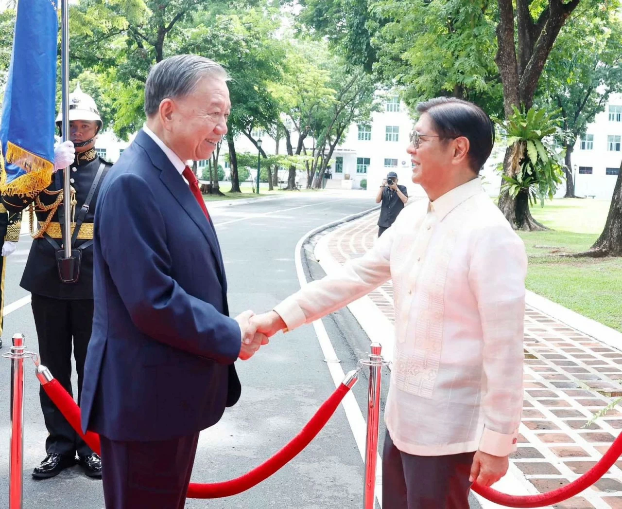 Lễ đón Tổng Bí thư, Chủ tịch nước Tô Lâm thăm cấp Nhà nước Philippines Lễ đón Tổng Bí thư, Chủ tịch nước Tô Lâm thăm cấp Nhà nước Philippines