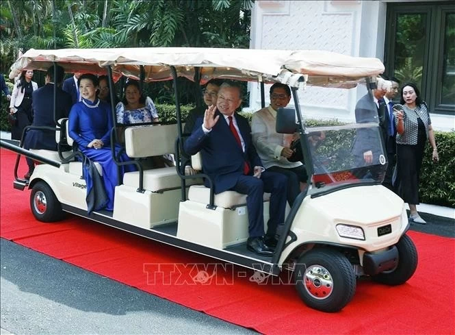 Lễ đón Tổng Bí thư, Chủ tịch nước Tô Lâm thăm cấp Nhà nước Philippines