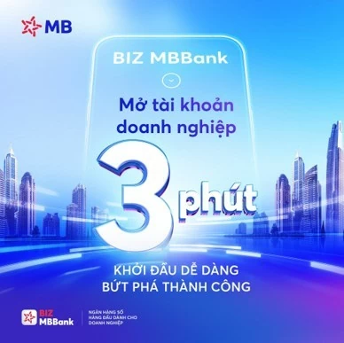 Mở tài khoản doanh nghiệp BIZ MBBank toàn trình số dễ dàng trong 3 phút.