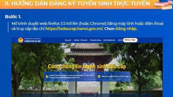 Từ hôm nay (3/6), Hà Nội thử nghiệm ứng dụng bản đồ GIS để đăng ký tuyển sinh đầu cấp trực tuyến