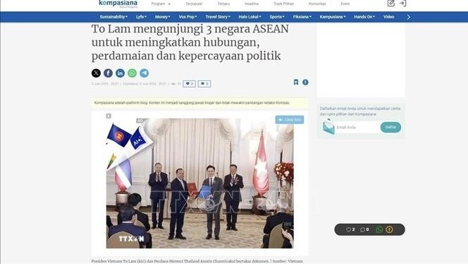 Báo Indonesia ca ngợi chuyến thăm của Tổng Bí thư, Chủ tịch nước Tô Lâm