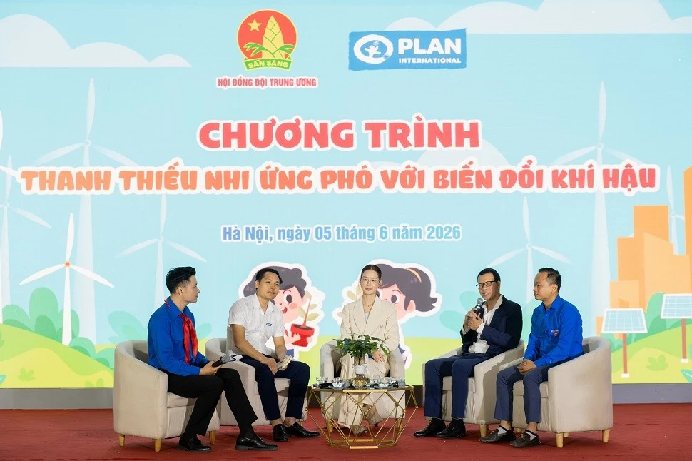 Thanh thiếu nhi hành động hướng tới ứng phó với biến đổi khí hậu