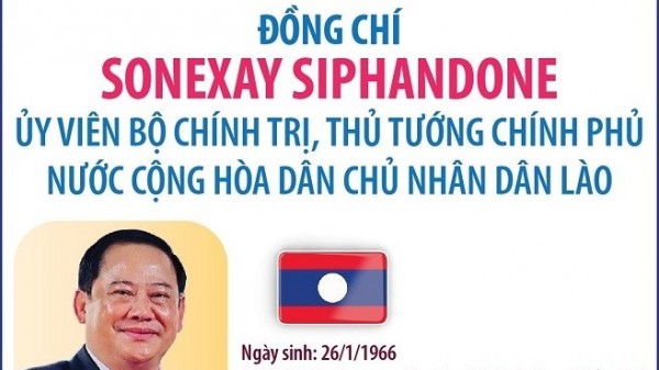 Tiểu sử đồng chí Sonexay Siphandone, Ủy viên Bộ Chính trị, Thủ tướng CHDC Nhân dân Lào