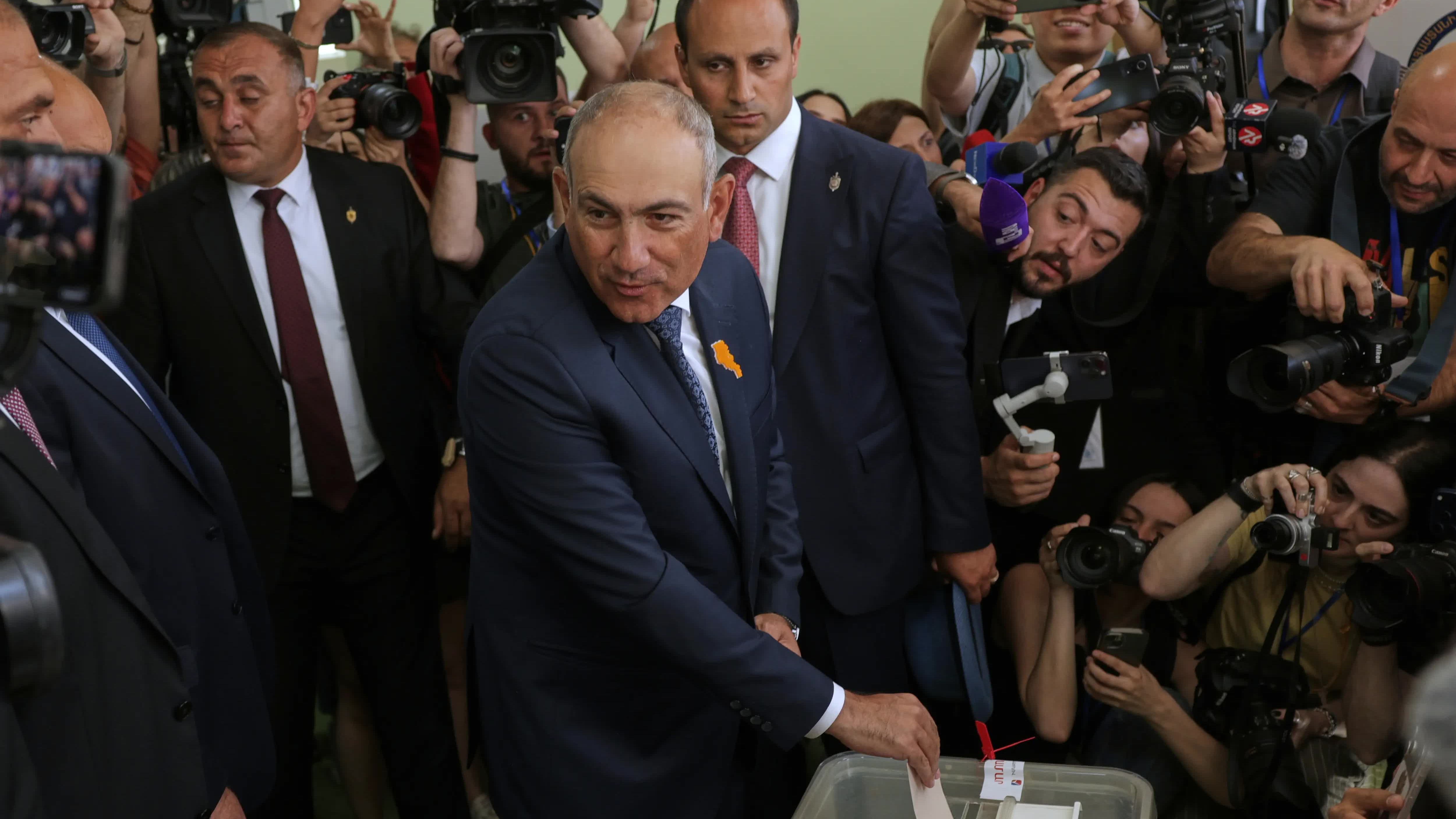 Bầu cử Armenia: Thủ tướng Pashinyan tự tin giữ ghế, đảng cầm quyền áp đảo