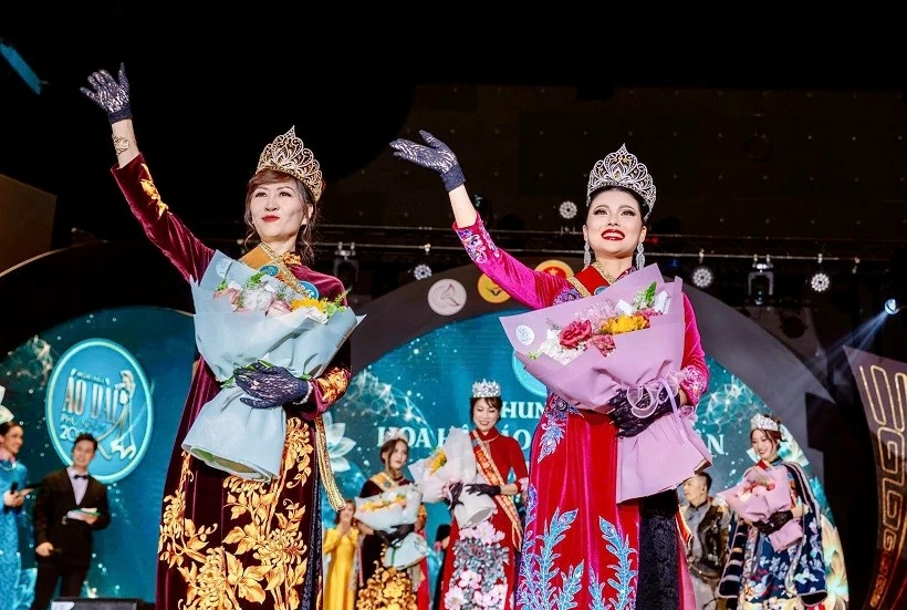 Vẻ đẹp Việt tỏa sáng tại chung kết Hoa hậu Áo dài Phu nhân toàn châu Âu