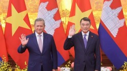 Thủ tướng Chính phủ Lê Minh Hưng chủ trì lễ đón chính thức Thủ tướng Campuchia Hun Manet