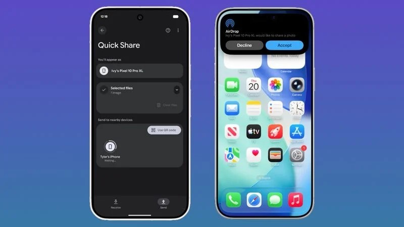 Điểm mặt những điện thoại Android có thể 'AirDrop' với iPhone