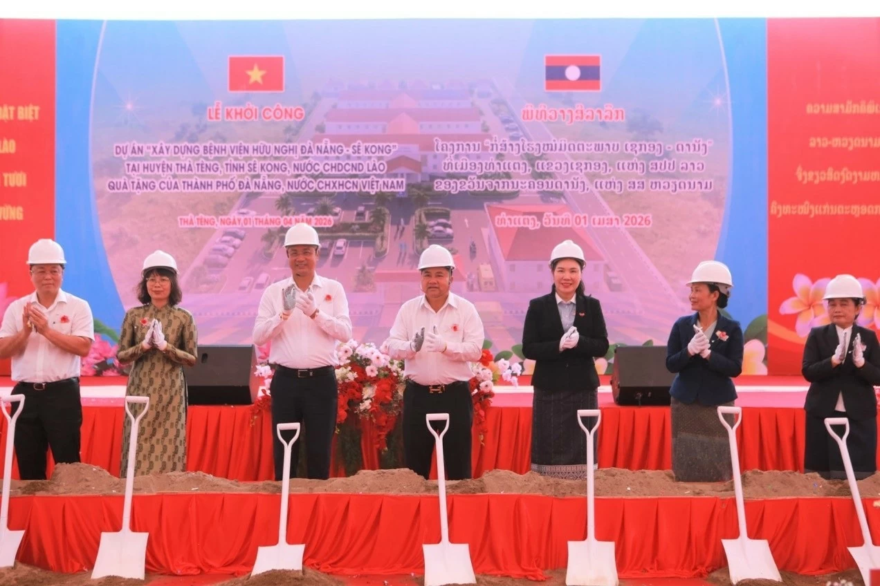 Dự án Bệnh viện Hữu nghị Đà Nẵng - Sê Kông được kỳ vọng trở thành biểu tượng mới cho mối quan hệ hữu nghị truyền thống và hợp tác thực chất giữa hai địa phương (Nguồn: Báo Đà Nẵng) Dự án Bệnh viện Hữu nghị Đà Nẵng - Sê Kông được kỳ vọng trở thành biểu tượng mới cho mối quan hệ hữu nghị truyền thống và hợp tác thực chất giữa hai địa phương (Nguồn: Báo Đà Nẵng)