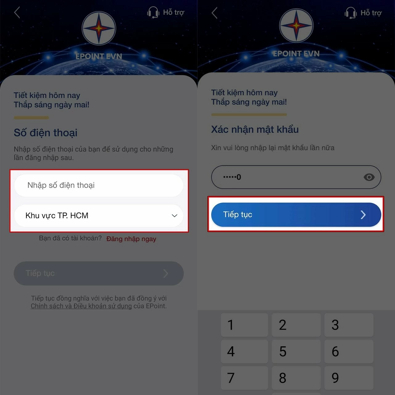 Sau khi cài đặt hoàn tất, hãy mở ứng dụng EPoint.