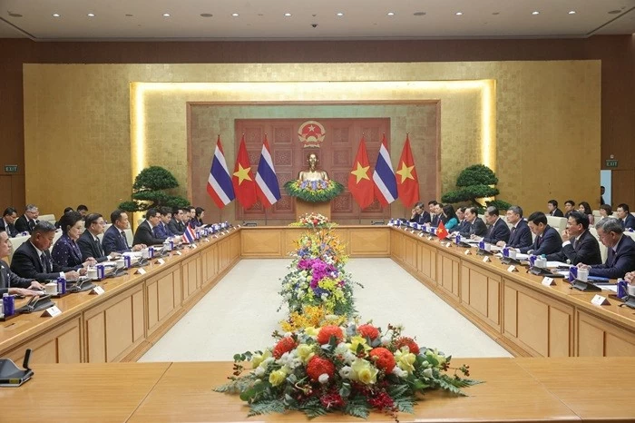 Thủ tướng Chính phủ Lê Minh Hưng hội đàm với Thủ tướng Thái Lan Thủ tướng Chính phủ Lê Minh Hưng hội đàm với Thủ tướng Thái Lan Anutin Charnvirakul