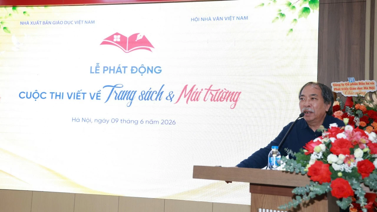 NXB Giáo dục Việt Nam phát động cuộc thi viết Trang sách & Mái trường, trao Giải Đặc biệt 100 triệu đồng
