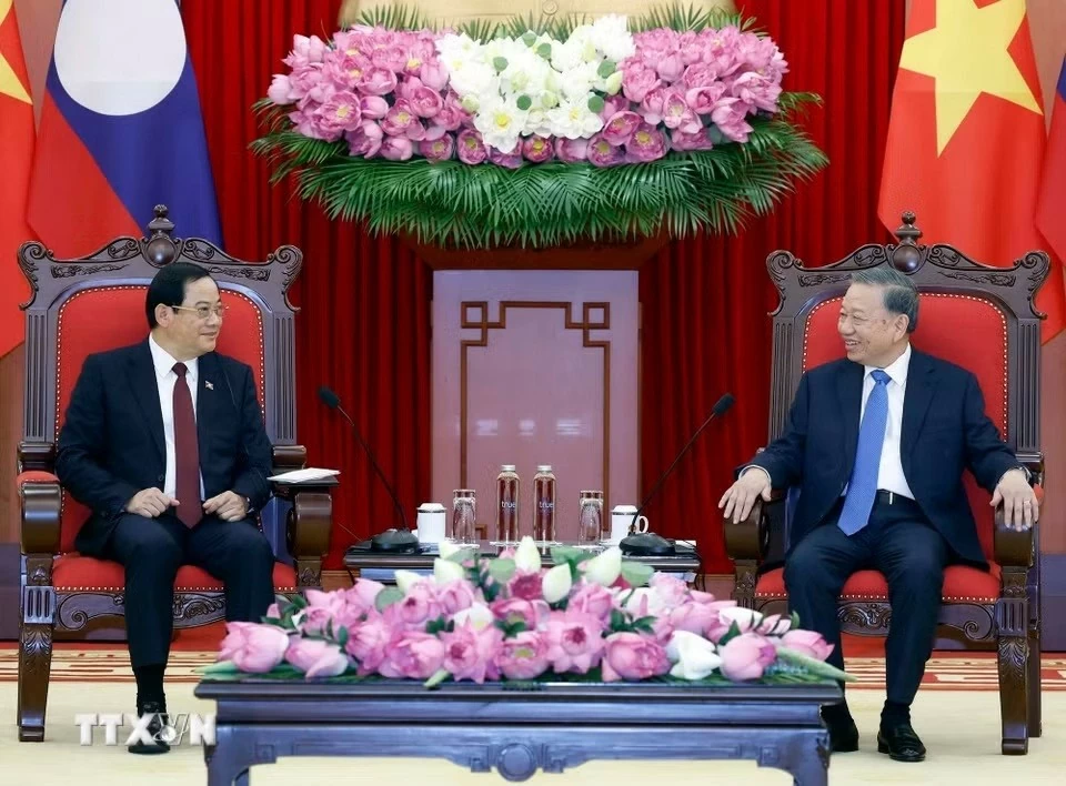 Tổng Bí thư, Chủ tịch nước Tô Lâm tiếp Thủ tướng Lào Sonexay Siphandone