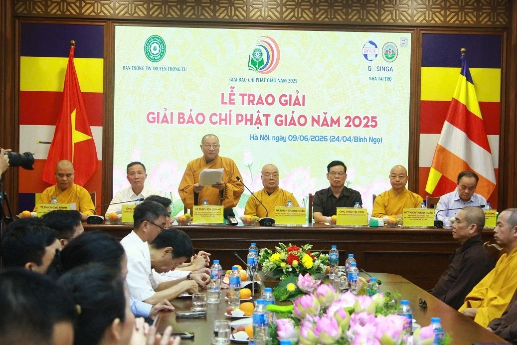 Vinh danh những tác phẩm báo chí xuất sắc viết về Phật giáo năm 2025 Vinh danh những tác phẩm báo chí xuất sắc viết về Phật giáo năm 2025