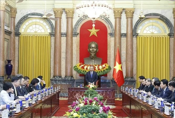 Tổng Bí thư, Chủ tịch nước Tô Lâm phát biểu tại buổi tiếp các Trưởng đoàn tham dự Diễn đàn Tương lai ASEAN 2026. (Nguồn: TTXVN