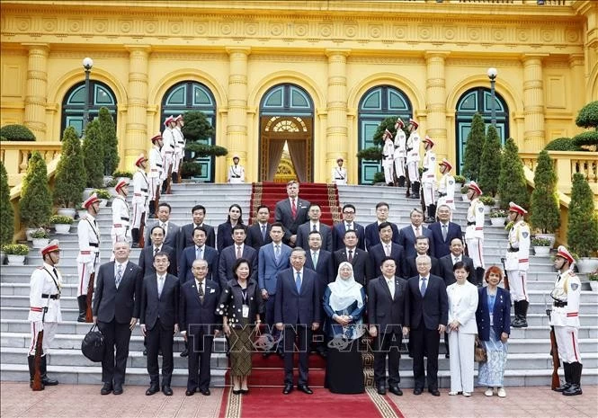 Tổng Bí thư, Chủ tịch nước Tô Lâm và các đại biểu tới Việt Nam dự Diễn đàn Tương lai ASEAN 2026. (Nguồn: TTXVN) 