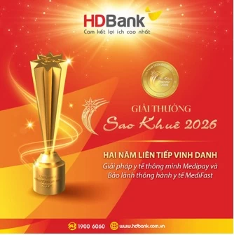 HDBank ghi dấu ấn tại Sao Khuê 2026 với bộ đôi giải pháp y tế số MediPay – MediFast HDBank ghi dấu ấn tại Sao Khuê 2026 với bộ đôi giải pháp y tế số MediPay – MediFast