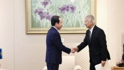 Phó Thủ tướng Chính phủ Lê Tiến Châu hội kiến Chủ tịch Hạ viện Nhật Bản Mori Eisuke