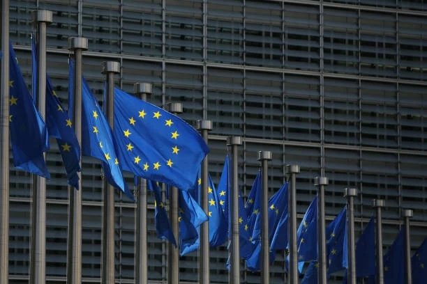 trụ sở của Ủy ban châu Âu (EC), tại Brussels, Bỉ. (Ảnh: Getty Images)