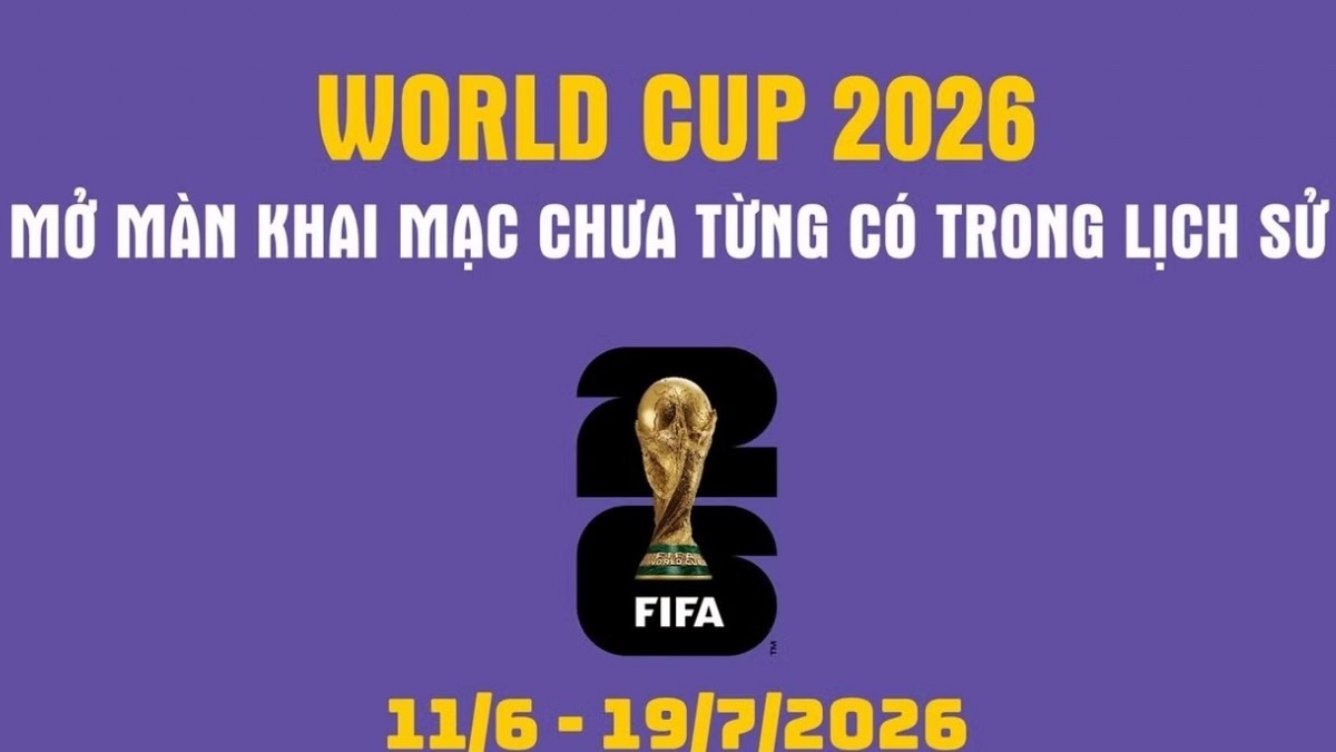 World Cup 2026 khai mạc hoành tráng tại 3 quốc gia