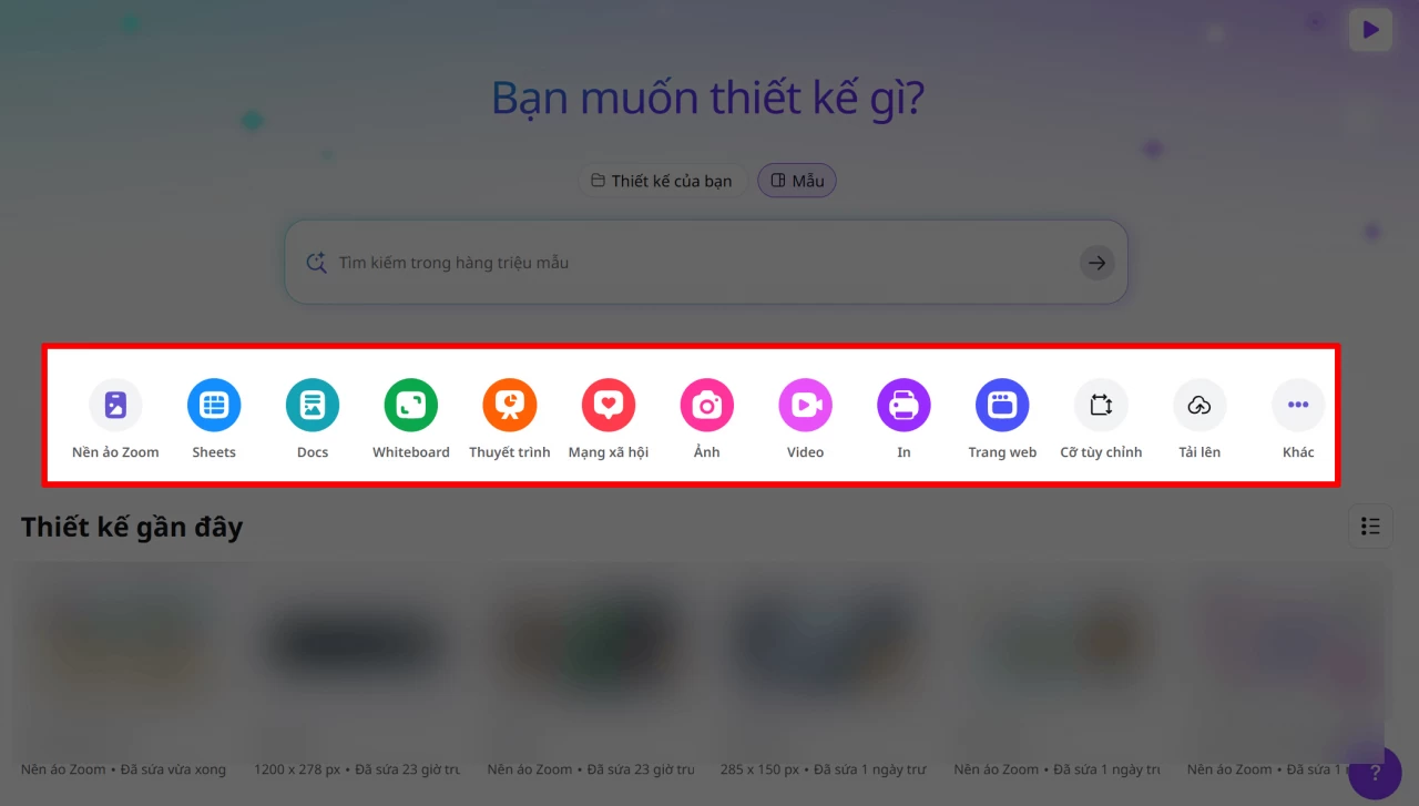Trước tiên, bạn mở Canva trên máy tính.