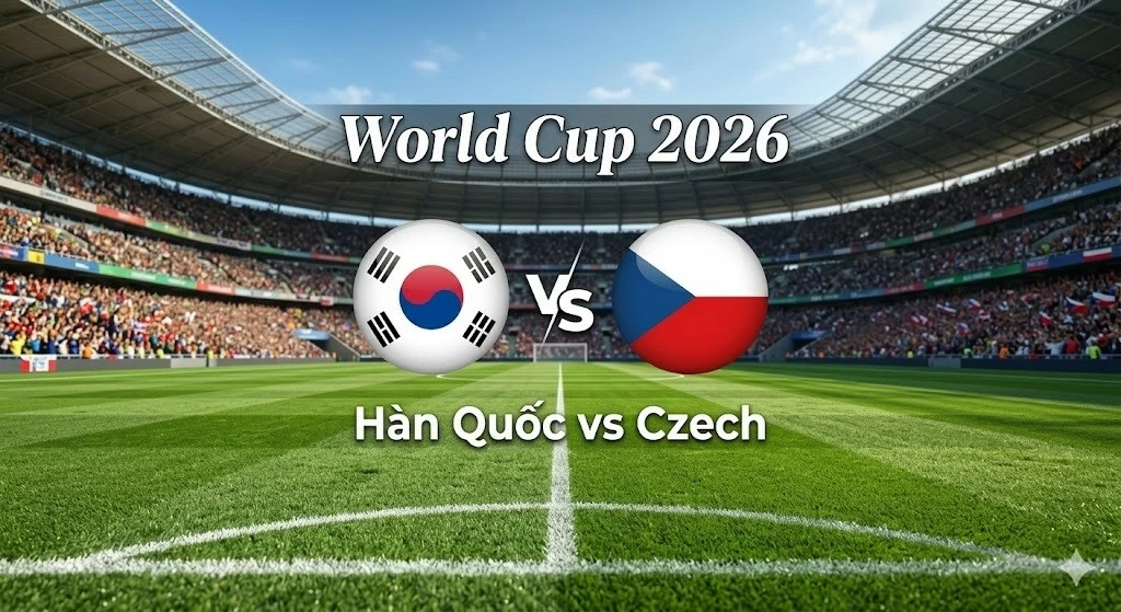 Nhận định, dự đoán trận đấu Hàn Quốc vs CH Czech, 09h00 ngày 12/6 - Bảng A World Cup 2026