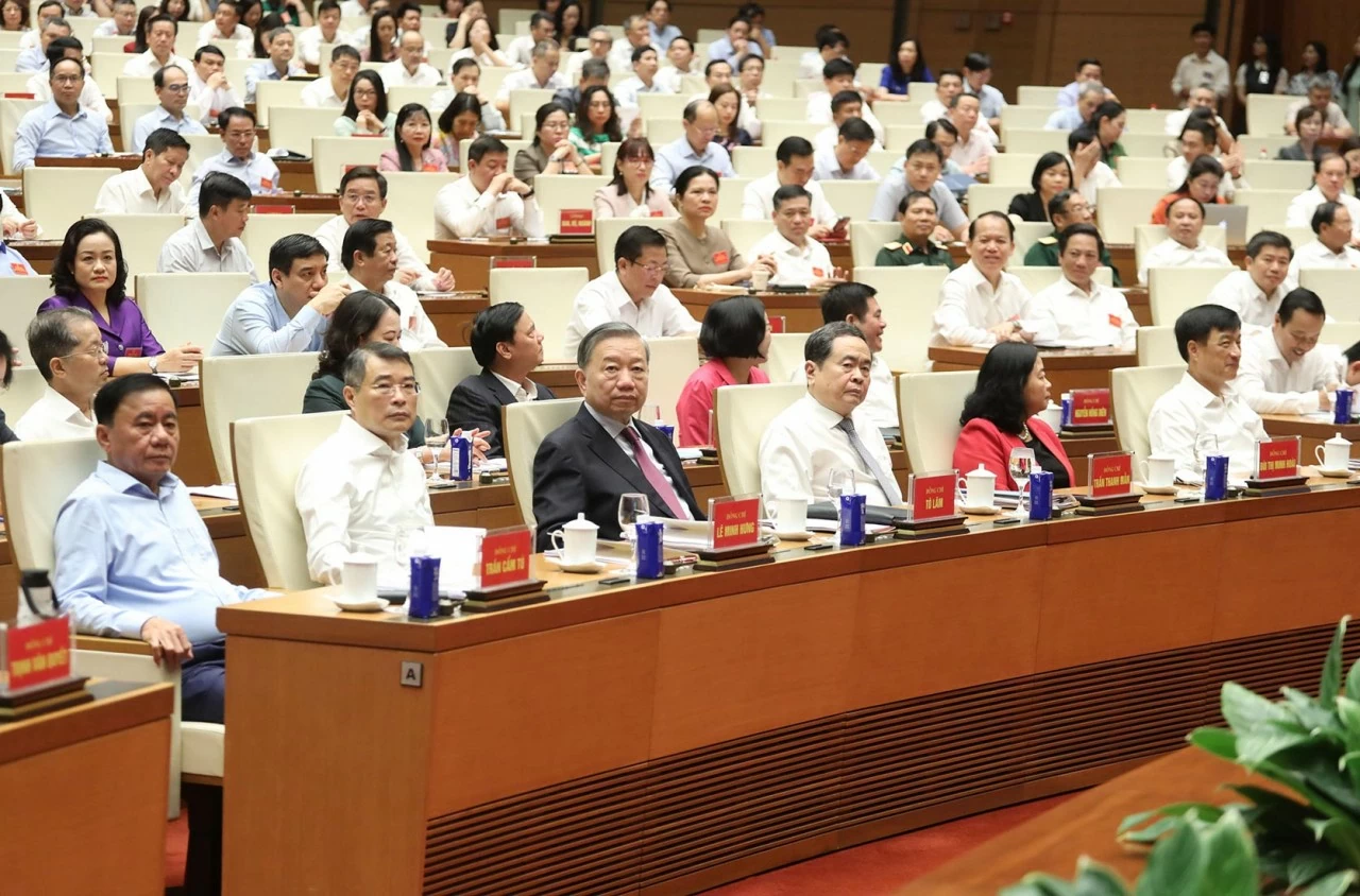 Hội nghị toàn quốc nghiên cứu, học tập, quán triệt và triển khai thực hiện Nghị quyết số 06-NQ/TW ngày 19/5/2026 của Bộ Chính trị về triển khai đường lối đối ngoại Đại hội XIV của Đảng. (Ảnh: Thành Long)