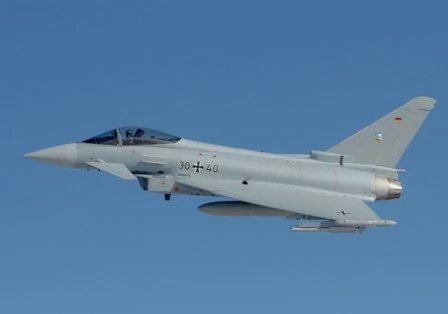 Máy bay chiến đấu Eurofighter Đức. (Ảnh:TTXVN)