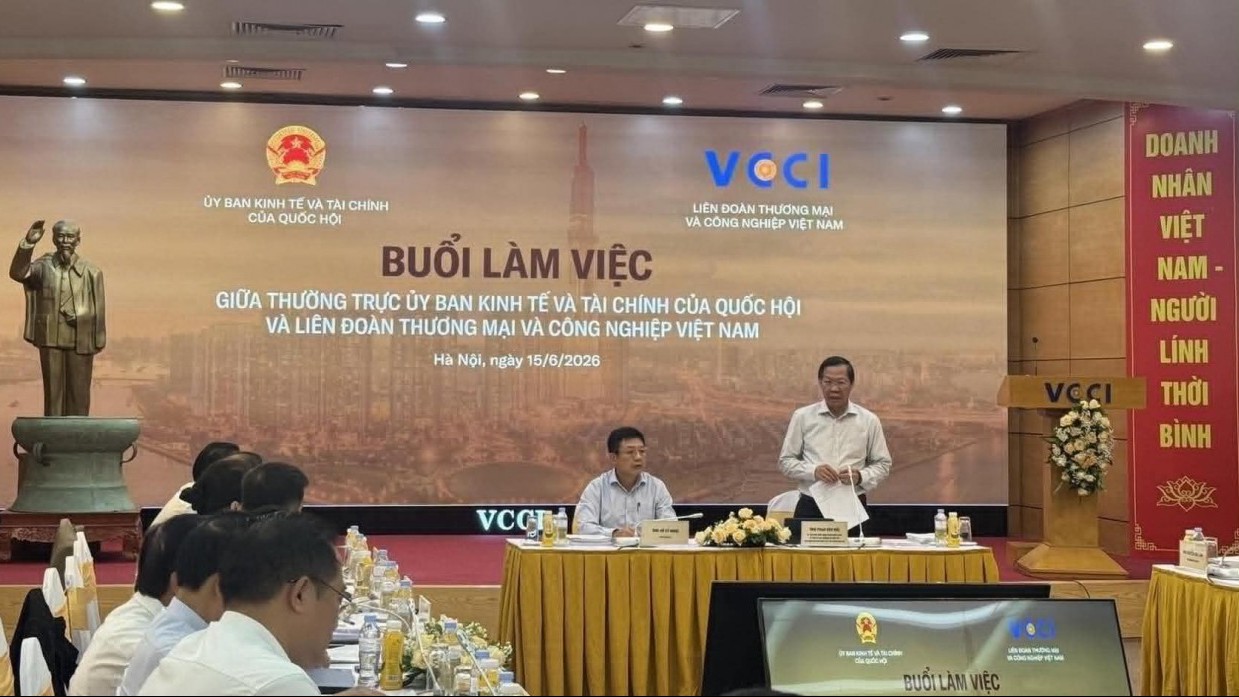 VCCI làm việc với Thường trực Ủy ban Kinh tế và Tài chính của Quốc hội: Tháo gỡ ‘áp lực kép’ cho doanh nghiệp tư nhân