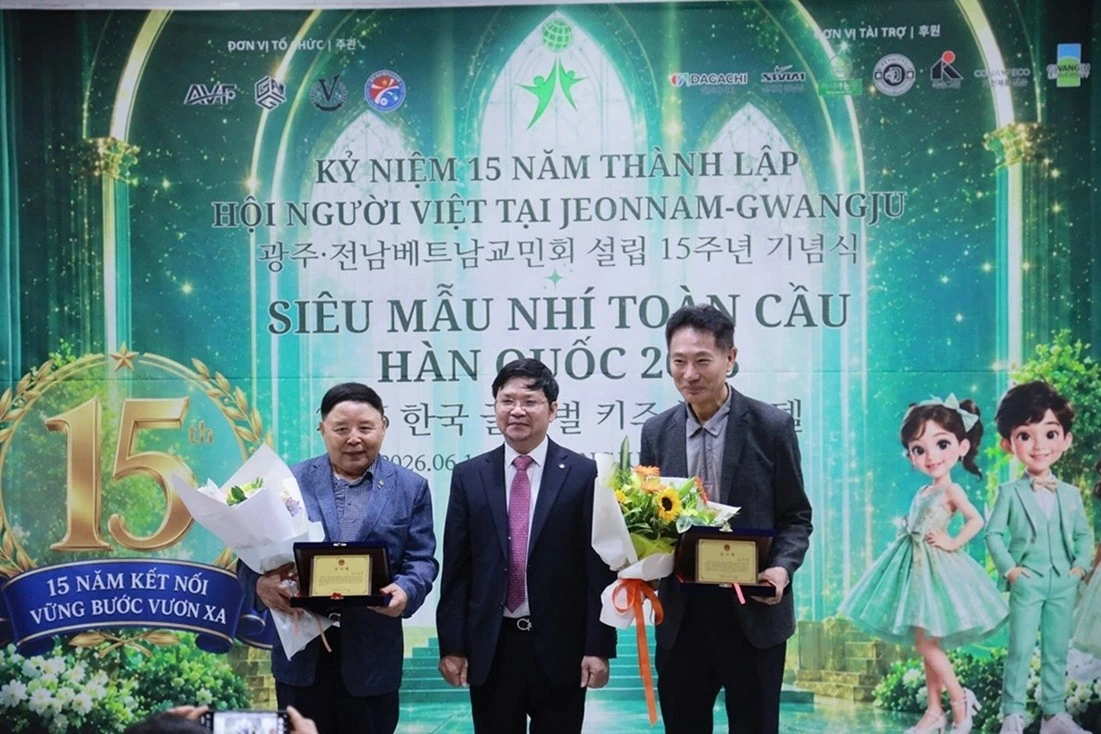 Lễ kỷ niệm 15 năm thành lập Hội người Việt Nam tại Jeonnam - Gwangju và chung kết Siêu mẫu nhí toàn cầu Hàn Quốc 2026