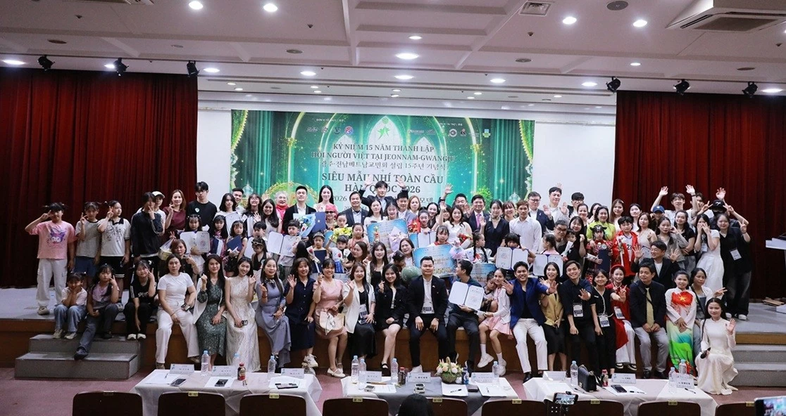 Lễ kỷ niệm 15 năm thành lập Hội người Việt Nam tại Jeonnam - Gwangju và chung kết Siêu mẫu nhí toàn cầu Hàn Quốc 2026