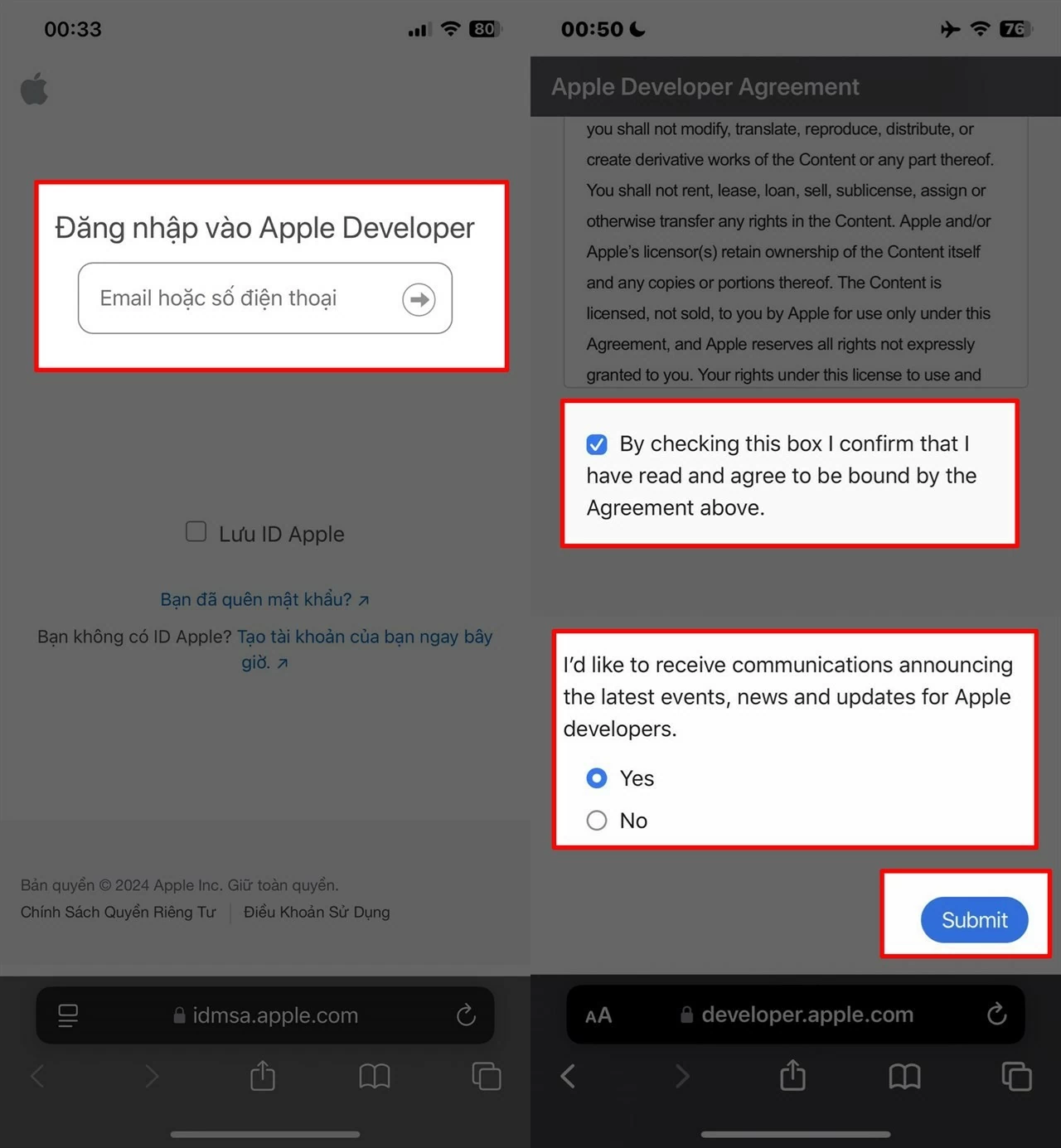 iPhone sẽ tự động tải gói cập nhật và tiến hành cài đặt.