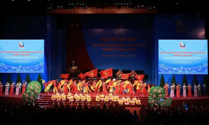 Chủ tịch Quốc hội Trần Thanh Mẫn và các lãnh đạo Đảng, Nhà nước dự Đại hội đại biểu Phụ nữ toàn quốc lần thứ XIV