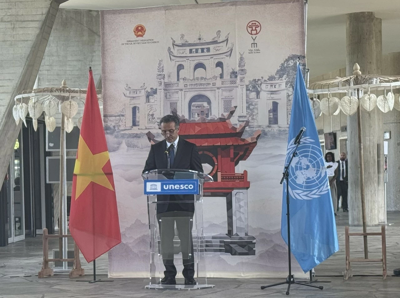 Lan tỏa giá trị Văn Miếu - Quốc Tử Giám và văn hóa, di sản Việt Nam tại trụ sở UNESCO