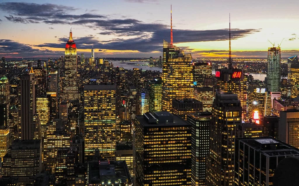 Đường chân trời mang tính biểu tượng của New York City. Đây là thành phố duy nhất của Mỹ góp mặt trong top 10 skyline đẹp nhất thế giới. (Nguồn: Traveling Found Love)