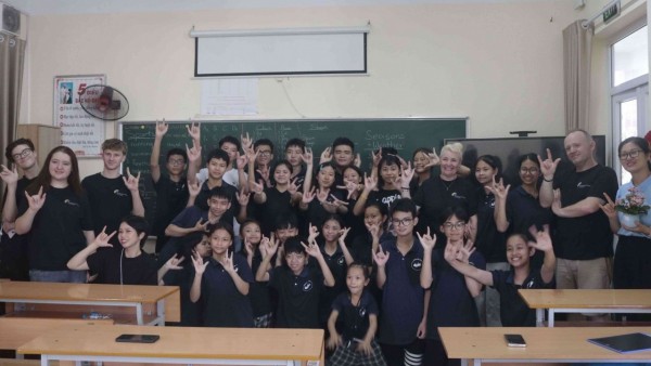 A classroom without barriers: British students inspire hearing-impaired learners in Vietnam