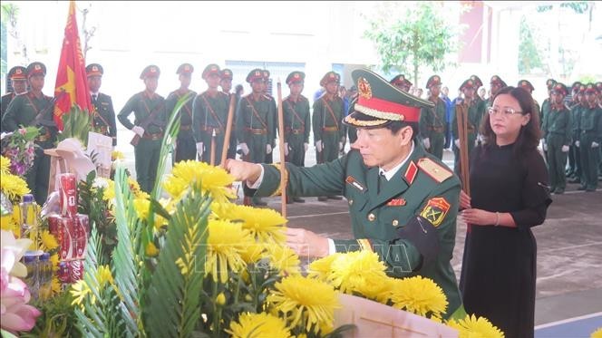 Lào Cai tổ chức trọng thể lễ truy điệu, an táng 9 hài cốt liệt sỹ tại Bát Xát