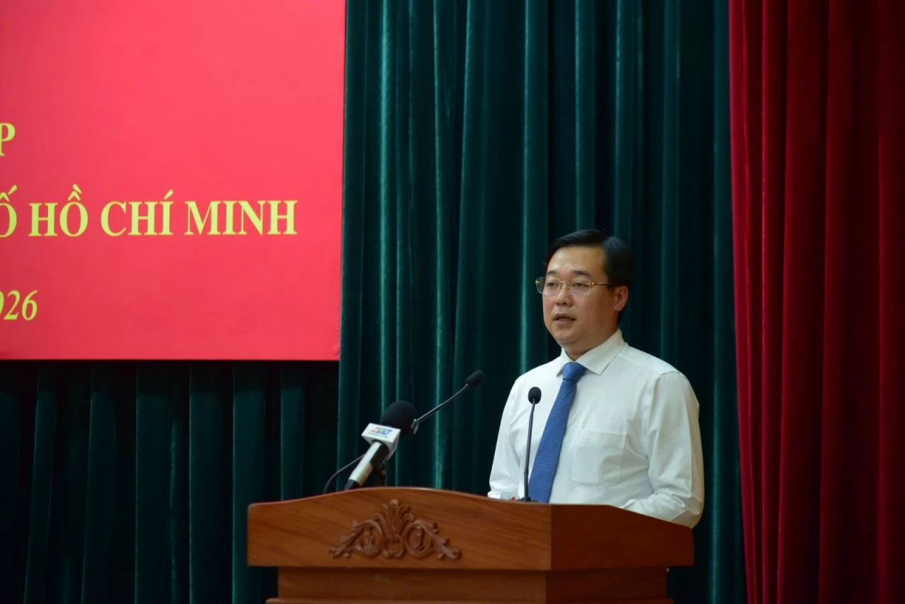 Ông Lê Quốc Phong phát biểu tại hội nghị, nhấn mạnh vai trò của báo chí trong giai đoạn phát triển mới của thành phố. Ông Lê Quốc Phong phát biểu tại hội nghị, nhấn mạnh vai trò của báo chí trong giai đoạn phát triển mới của thành phố.