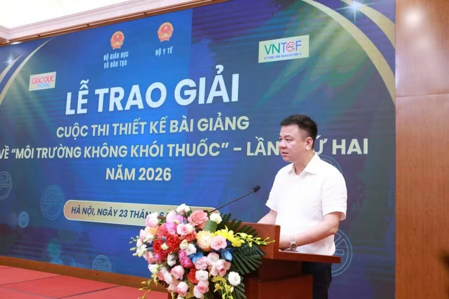 Trao giải Cuộc thi thiết kế bài giảng về Môi trường không khói thuốc lần thứ hai Trao giải Cuộc thi thiết kế bài giảng về Môi trường không khói thuốc lần thứ hai