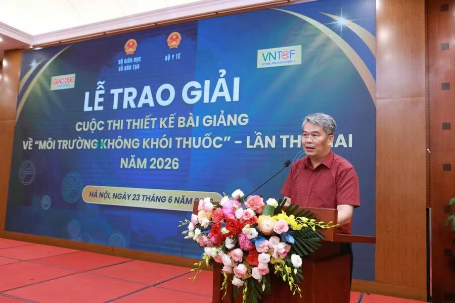 Trao giải Cuộc thi thiết kế bài giảng về Môi trường không khói thuốc lần thứ hai Trao giải Cuộc thi thiết kế bài giảng về Môi trường không khói thuốc lần thứ hai