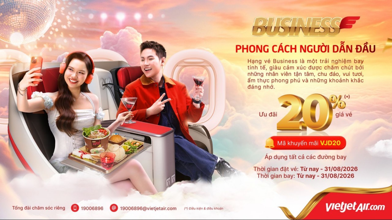 Hè rực rỡ, bóng lăn sôi động: Vietjet tăng 30% chuyến, cung cấp 8,8 triệu vé từ 0 đồng