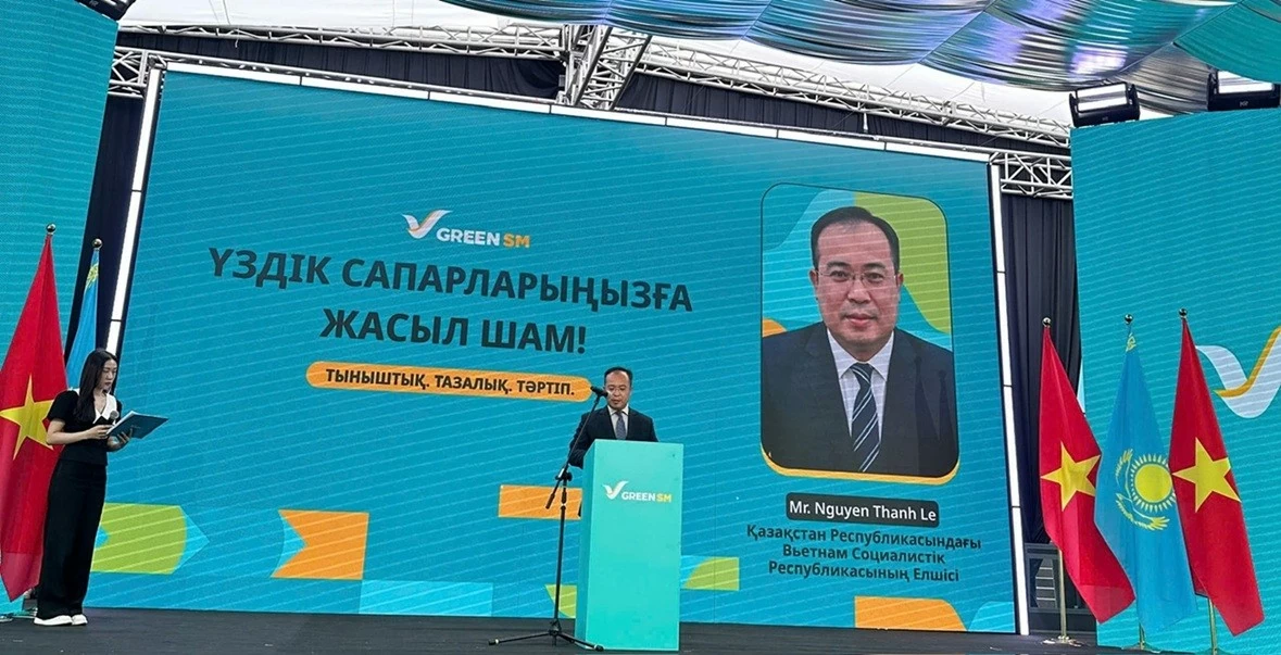Green SM khai trương tại Kazakhstan: Dấu ấn xanh của thương hiệu Việt trên hành trình quốc tế