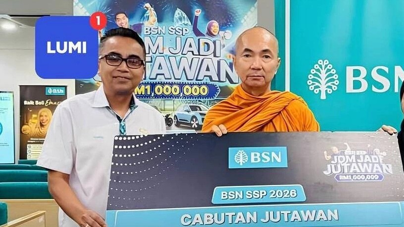 Nhà sư may mắn trúng giải xổ số của ngân hàng