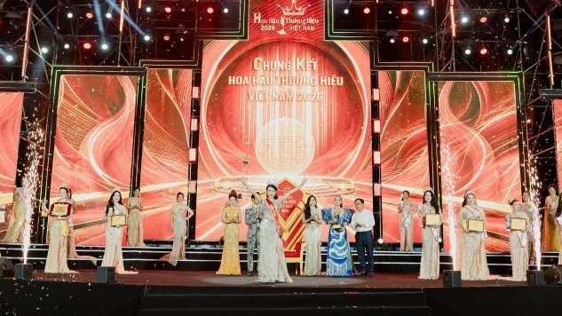 Người đẹp Đồng Tháp chinh phục ngôi vị cao nhất Hoa hậu Thương hiệu Việt Nam 2026